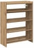 vidaXL Schuhregal Schuhregale Stapelbar Artisan-Eiche 60x30x30,5 cm 2-tlg. Eiche