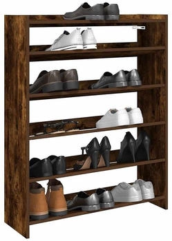 vidaXL Schuhregal Räuchereiche 48x38x97,5 cm Holzwerkstoff