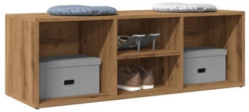 vidaXL Schuhregal Eichen-Optik 60x25x100 cm Holzwerkstoff