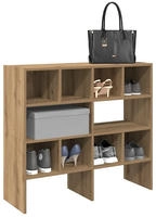 vidaXL Schuhregale 2 Stk. Stapelbar Artisan-Eiche 89,5x30x40 cm