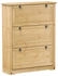 vidaXL Schuhregal Räuchereiche 80x39x178 cm Holzwerkstoff