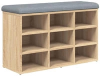 vidaXL Schuhbank Sonoma-Eiche 82 x 32 x 50 cm Holzwerkstoff