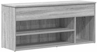 vidaXL Schuhbank Grau Sonoma 102x30,5x45 cm Holzwerkstoff