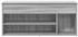 vidaXL Schuhregal Schuhbank Sonoma 102x30,5x45 cm Holzwerkstoff Grau