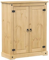 vidaXL Schuhschrank Corona 86x38,5x108 cm Massivholz Kiefer