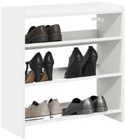 vidaXL Schuhregal Wei&szlig; 60x25x62 cm Holzwerkstoff