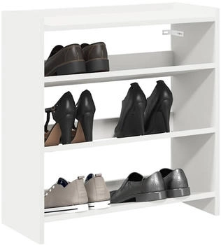 vidaXL Schuhregal Schwarz 48x38x97,5 cm Holzwerkstoff Schwarz
