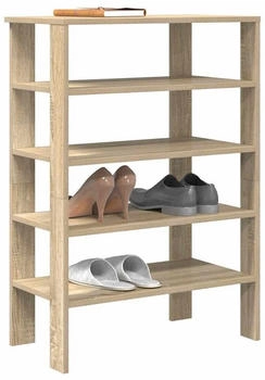 vidaXL Schuhregal Grau Sonoma 74,5x37,5x100 cm Holzwerkstoff Grau Sonoma