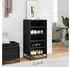 vidaXL Schuhregal Schwarz 48x38x97,5 cm Holzwerkstoff 6-tlg. Schwarz