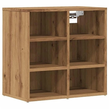 vidaXL Schuhregal Artisan-Eiche 61x32x70 cm Holzwerkstoff
