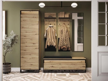 Mirjan24 Garderoben-Set Eiche Artisan 60x200x40 cm
