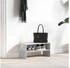 vidaXL Schuhregal Stapelbar Betongrau 60x30x30,5 cm