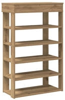 vidaXL Schuhregal Artisan-Eiche 60x30x98 cm Holzwerkstoff