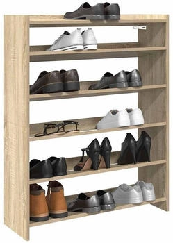 vidaXL Schuhregal Eichen-Optik 52x37,5x100 cm Holzwerkstoff braun