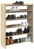 vidaXL Schuhregal Eichen-Optik 52x37,5x100 cm Holzwerkstoff braun