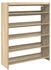vidaXL Schuhregal Eichen-Optik 52x37,5x100 cm Holzwerkstoff braun