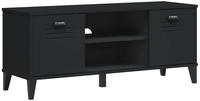 vidaXL Schuhbank VIKEN Schwarz 106x35x45 cm Holzwerkstoff