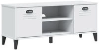 vidaXL Schuhbank VIKEN Wei&szlig; 106x35x45 cm Holzwerkstoff