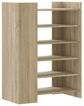 vidaXL Schuhregal Altholz-Optik 80&times;39&times;178 cm Holzwerkstoff Altholz