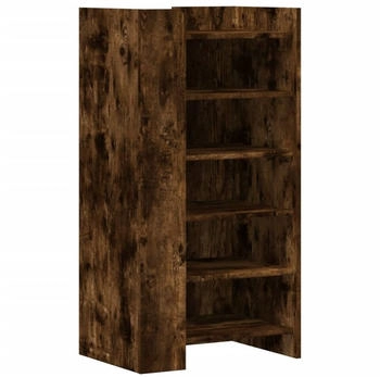 vidaXL Schuhregal Betongrau 29,5x34x76 cm Holzwerkstoff