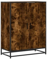 vidaXL Schuhschrank R&auml;uchereiche 75x38x97,5 cm Holzwerkstoff Metall