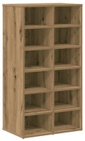 vidaXL Schuhregal Artisan-Eiche 54x34x100,5 cm Holzwerkstoff