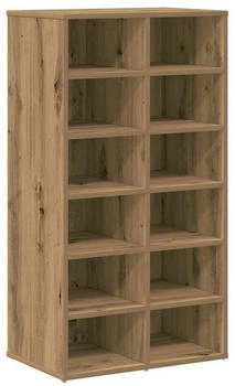 vidaXL Schuhregal Artisan-Eiche 54x34x100,5 cm Holzwerkstoff Eiche