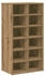 vidaXL Schuhregal Artisan-Eiche 54x34x100,5 cm Holzwerkstoff Eiche