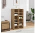 vidaXL Schuhregal Artisan-Eiche 54x34x100,5 cm Holzwerkstoff Eiche