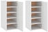 vidaXL Schuhschränke 2 Stk. Weiß 32x35x70 cm (808955)