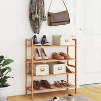 Schuhregale 2 Stk. 69x27x41 Cm Massivholz Nussbaum Vidaxl