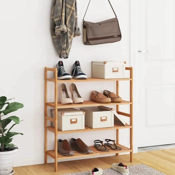 vidaXL Schuhregale 2 Stk. 69x27x41 cm Nussbaum (350362)