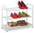 Relaxdays Schuhregal 6 Paar Schuhe 48x60x25 cm weiß