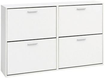 Wohnling Schuhschrank weiß weiß 120x81x24 cm