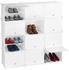 Relaxdays Schuhschrank Stecksystem 24 Fächer