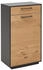 Dieter Knoll Schuhschrank Anthrazit Eiche Balkeneiche furniert 3 Fächer 1 Schubladen 60x103x37 cm