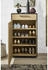 Dieter Knoll Schuhschrank Anthrazit Eiche Balkeneiche furniert 3 Fächer 1 Schubladen 60x103x37 cm