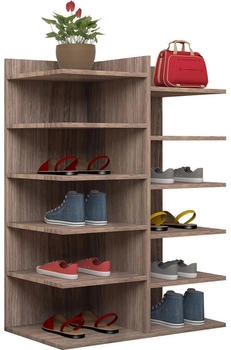 Mid.you Schuhregal Sonoma Eiche 60x80x30 cm