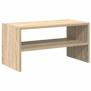 vidaXL Schuhregal Stapelbar Sonoma-Eiche 60x30x30,5 cm 1-tlg. Sonoma Eiche
