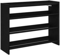 vidaXL Schuhregal Schwarz 80x25x62 cm Holzwerkstoff