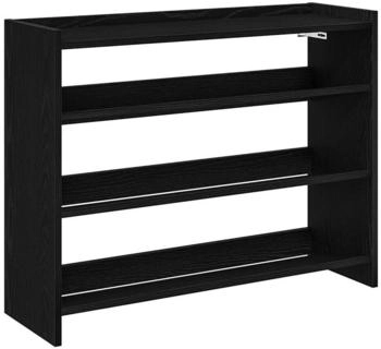 vidaXL Schuhregal Schwarz 80x25x62 cm Holzwerkstoff Schwarz