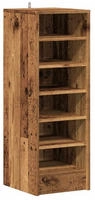 vidaXL Schuhschrank Altholz-Optik 32x35x92 cm Holzwerkstoff