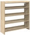 vidaXL Schuhschrank Schuhregal Corona 99x32x138 cm Massivholz Kiefer