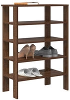 vidaXL Schuhregal Braun Eichen-Optik 61x32x87,5 cm Holzwerkstoff
