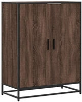 vidaXL Schuhschrank Eichen-Optik 75x38x97,5 cm Holzwerkstoff Metall