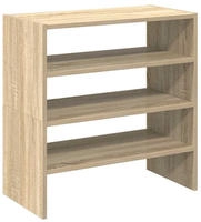 vidaXL Schuhregale 2 Stk. Stapelbar Sonoma-Eiche 60x30x30,5 cm
