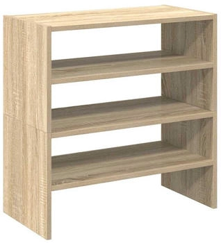 vidaXL Schuhschrank Schuhregale 2 Stk Stapelbar Sonoma Eiche 60x30x30,5 cm