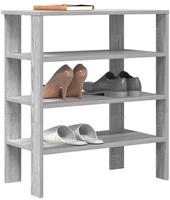 vidaXL Schuhregal Grau Sonoma 61x32x70 cm Holzwerkstoff