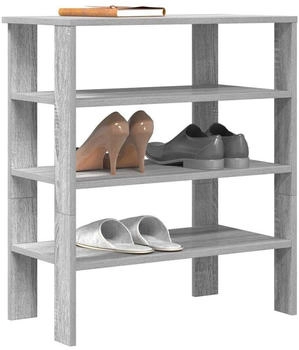 vidaXL Schuhregal Grau Sonoma 80x30x98 cm Holzwerkstoff