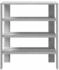 vidaXL Schuhregal Grau Sonoma 80x30x98 cm Holzwerkstoff